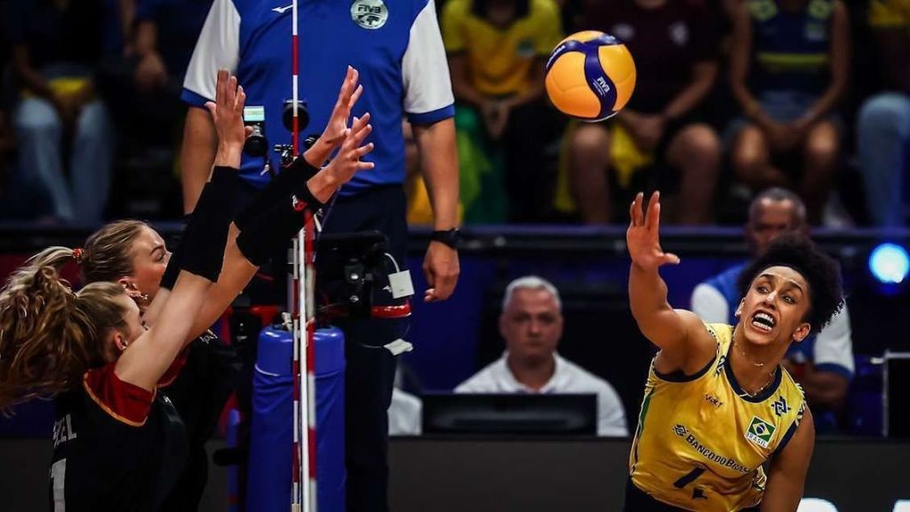 Brasil venceu a Alemanha na Liga das Nações de Vôlei Feminino