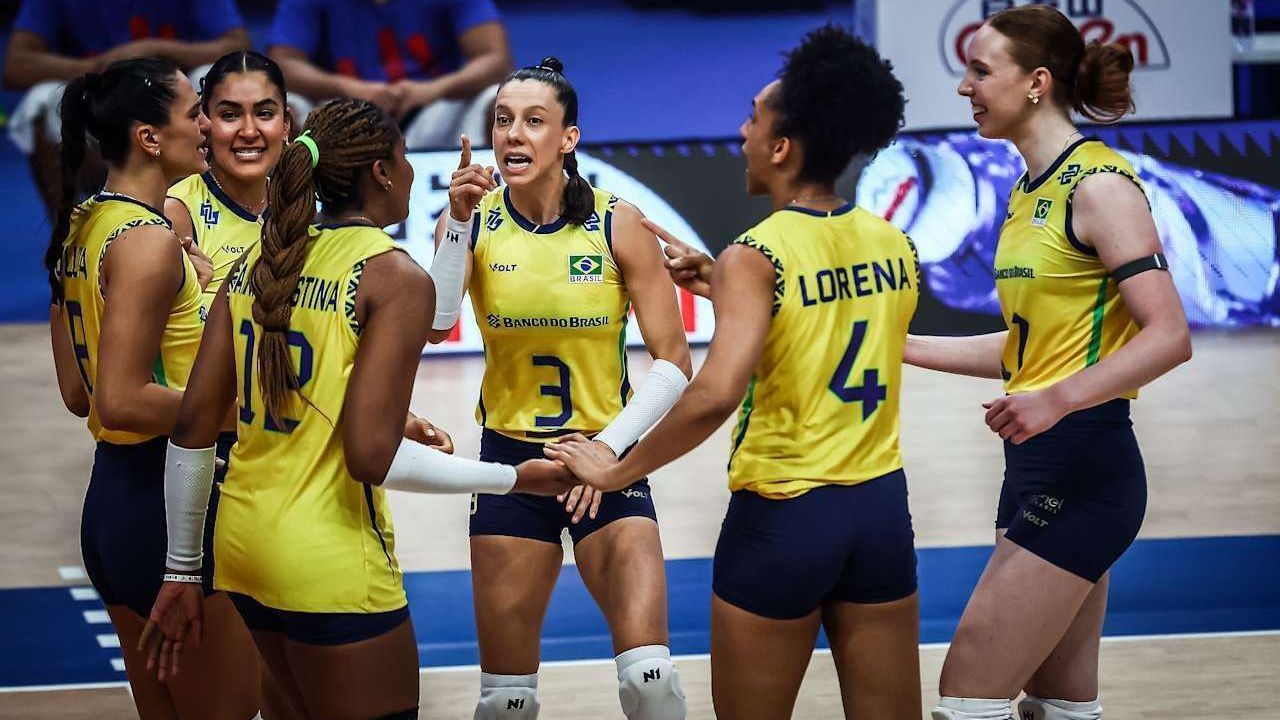 Brasil derrota Alemanha na Liga das Nações de Vôlei Feminino