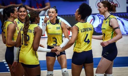 Brasil vira contra a Alemanha e segue invicto na Liga das Nações de Vôlei