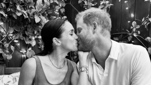 O casal Meghan Markle e príncipe Harry