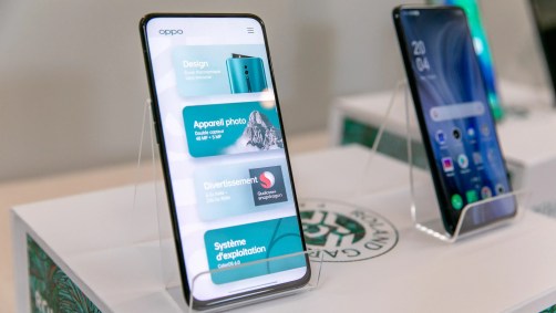 Celulares da Oppo, empresa chinesa pertencente ao grupo BBK Electronics, que também controla outras marcas como OnePlus, Realme e Vivo
