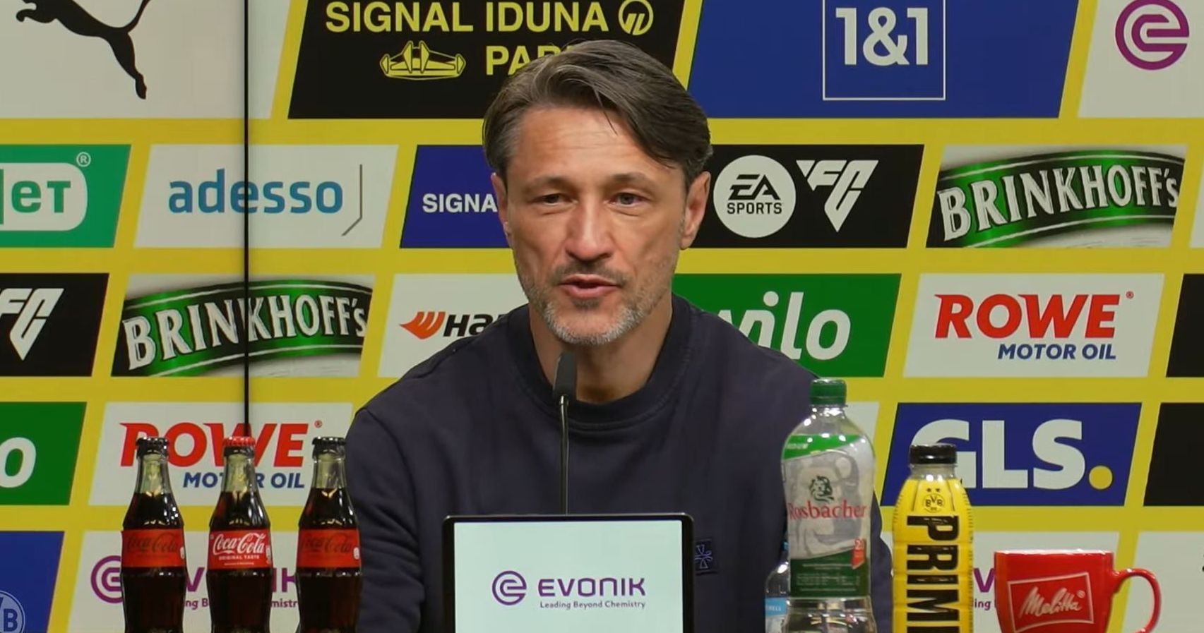 Niko Kovac, técnico do Dortmund, em entrevista coletiva