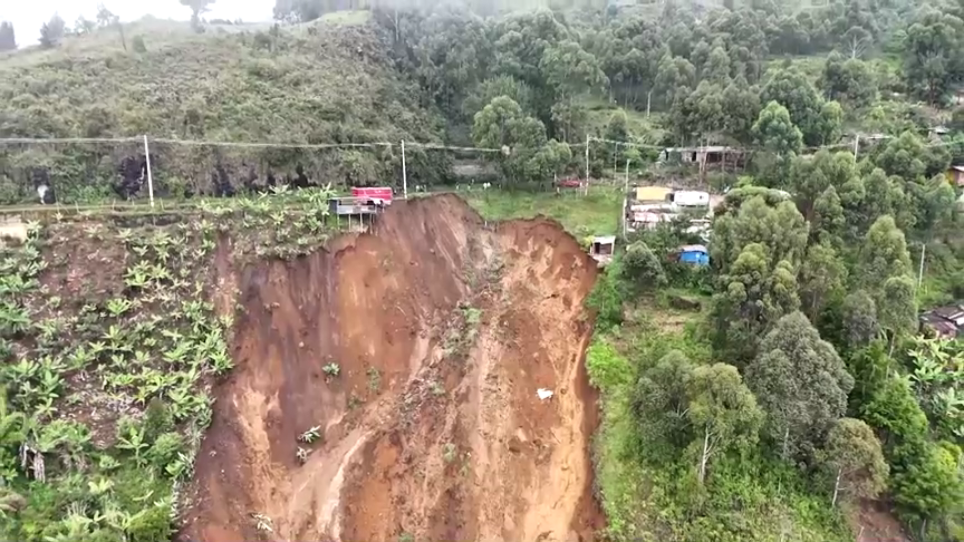 Deslizamento de terra na cidade de Bello, na Colômbia