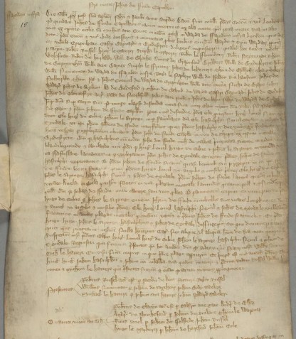 O rol do legista descobriu que Fitzpayne convenceu quatro homens — seu irmão, dois criados e um capelão — a matar Forde depois que ela discutiu com o padre • Arquivos de Londres/Corporação da Cidade de Londres