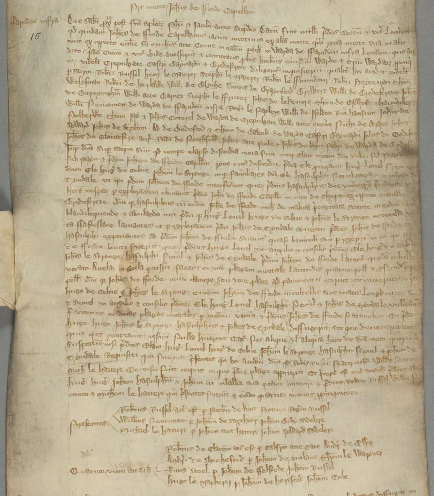 O rol do legista descobriu que Fitzpayne convenceu quatro homens — seu irmão, dois criados e um capelão — a matar Forde depois que ela discutiu com o padre
