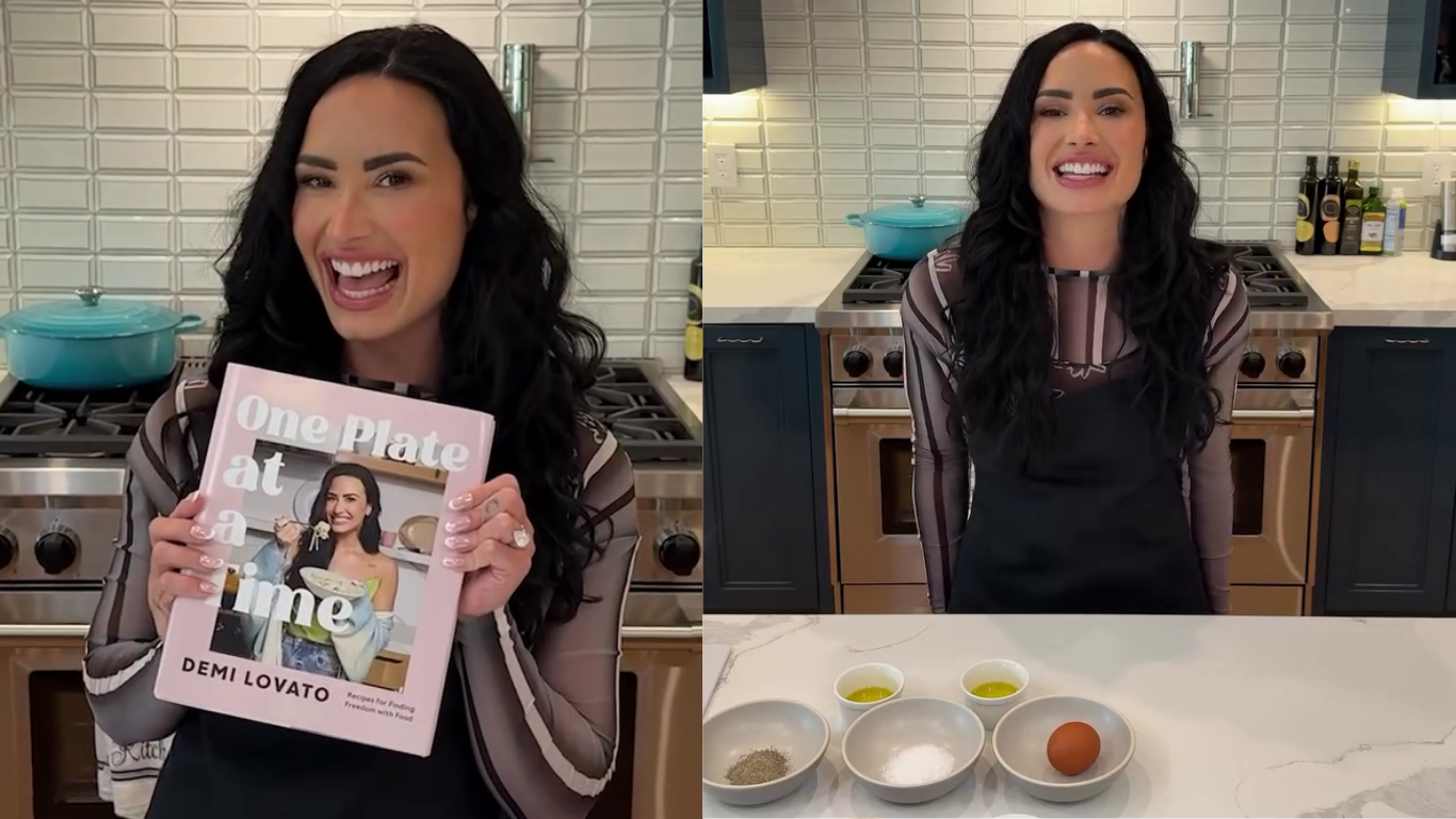 demi lovato livro de receitas