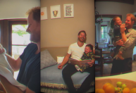 Meghan Markle compartilha imagens de Harry com os filhos