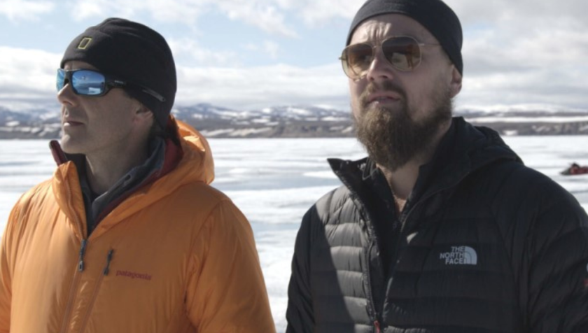 Leonardo DiCaprio, à direita, em cena do filme Antes do Dilúvio • Reprodução/Antes do Dilúvio