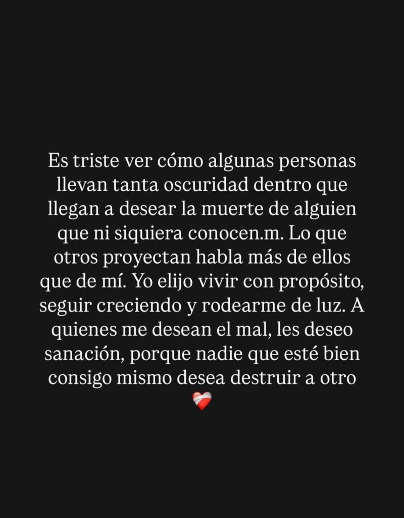 Fabi Vazquez ha commentato le storie di Instagram sulle sue minacce ricevute