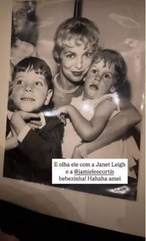 Fabiana Justus publicou foto em que Roberto Justus e James Lee Curtis aparecem juntos • Instagram/Fabiana Justus