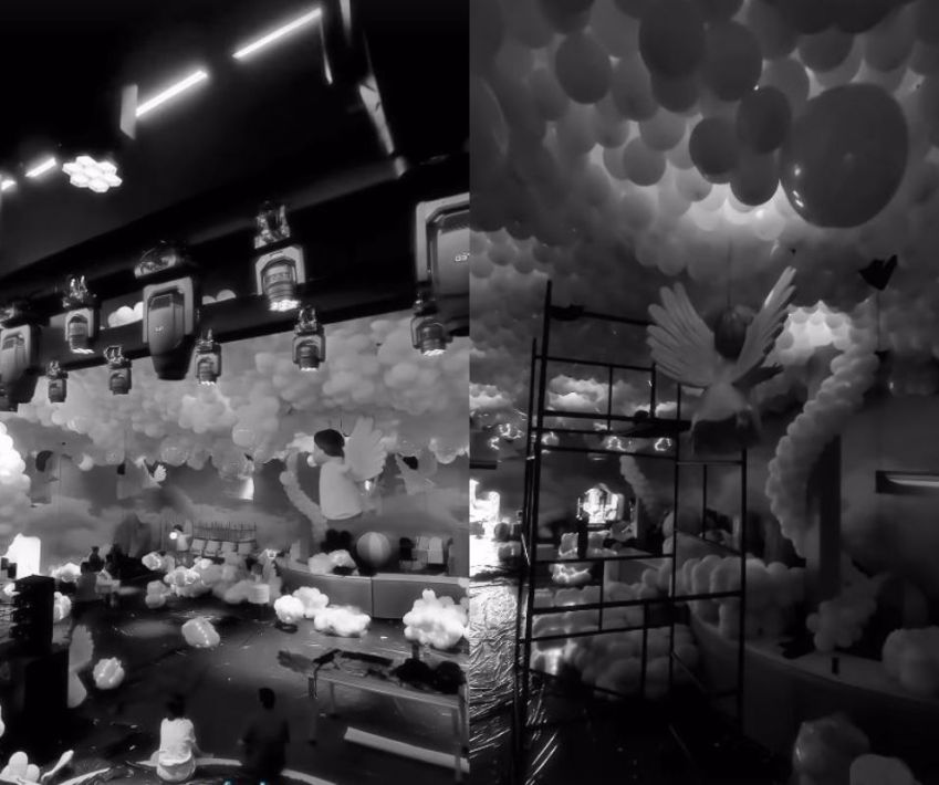 Maria Alice escolheu festa com tema "Céu" • Instagram/Tana Lobo