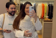 Yudi Tamashiro mostra rosto do filho pela 1ª vez; veja