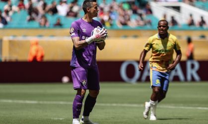 Fábio durante o jogo entre Fluminense e Mamelodi Sundowns