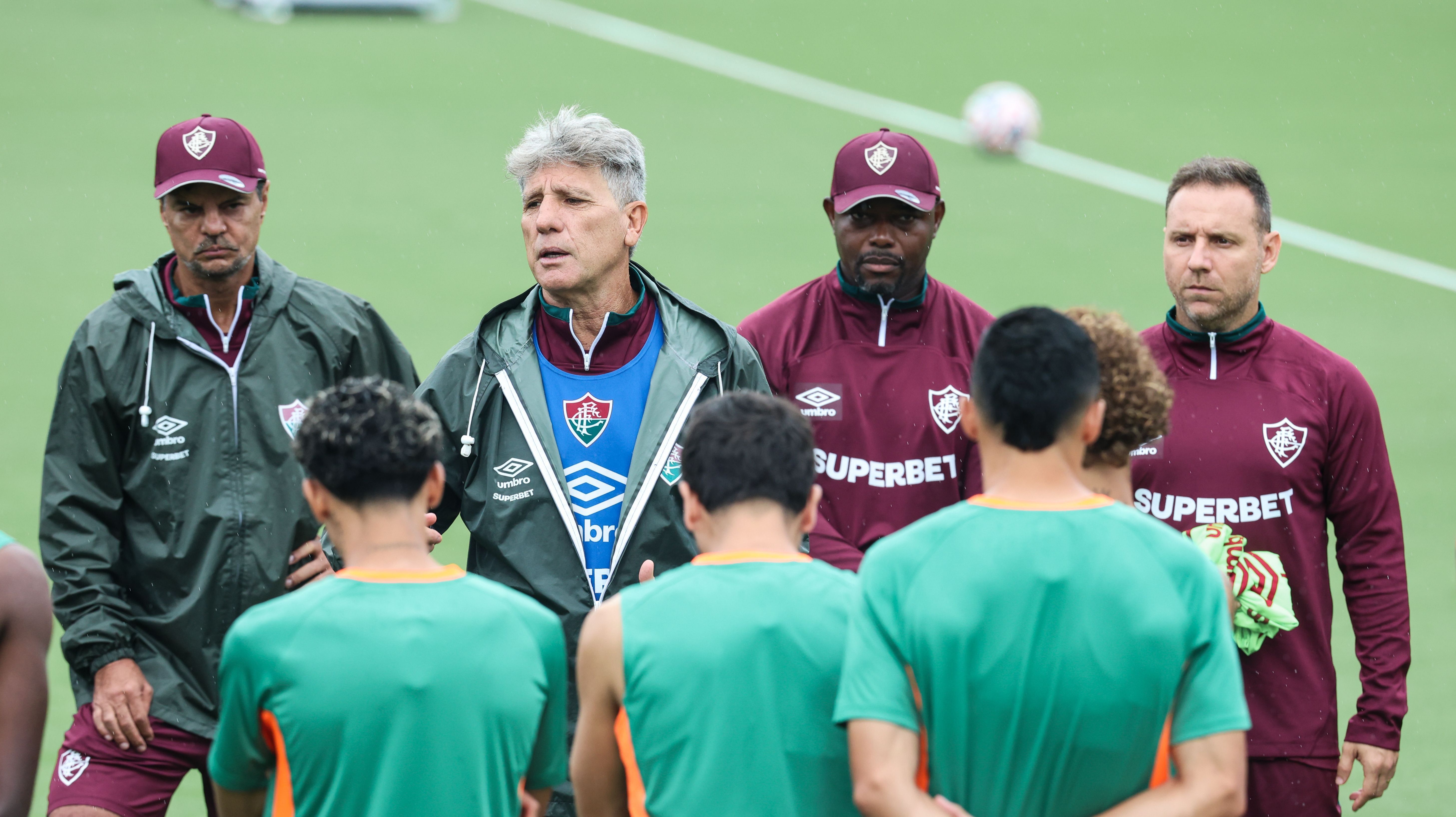 Renato Gaúcho em treino do Fluminense nos Estados Unidos