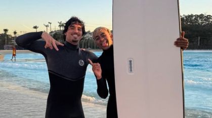 Gabriel Medina compartilhou foto após surfar com Lamine Yamal