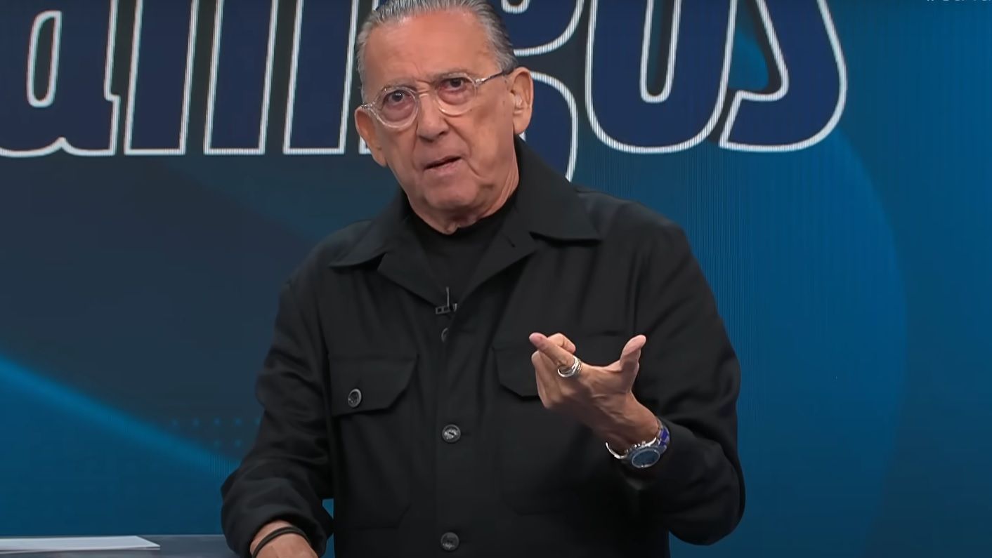 Galvão Bueno em seu programa na Band