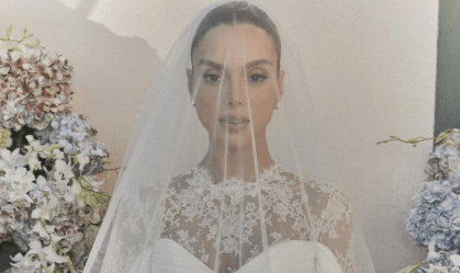 Giovanna Lancellotti posa de noiva para 2º casamento; veja detalhes
