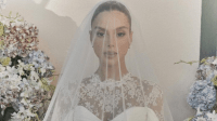 Giovanna Lancellotti posa de noiva para 2º casamento; veja detalhes