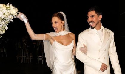 Saiba qual atriz pegou o buquê no casamento de Giovanna Lancellotti