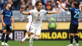 Watanabe comemora gol do Urawa Reds sobre a Inter de Milão pelo Mundial
