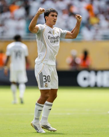 Gonzalo García foi o autor do gol do Real Madrid • Divulgação/Real Madrid