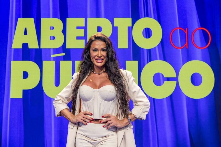 Gracyanne Barbosa comanda os quadros de um dos quatro episódios do programa 'Aberto Ao Público' • Divulgação/TV Globo