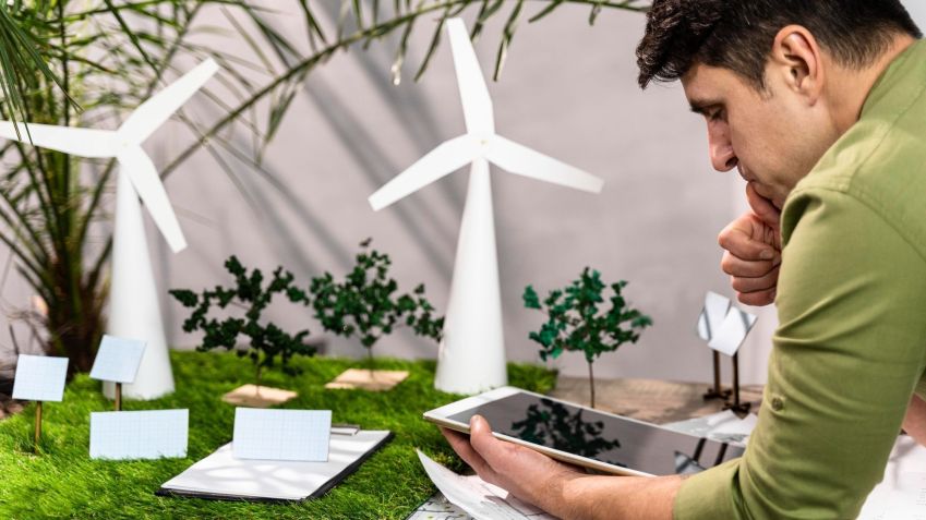 A inteligência artificial está tornando a transição energética mais segura, eficiente e confiável • Freepik