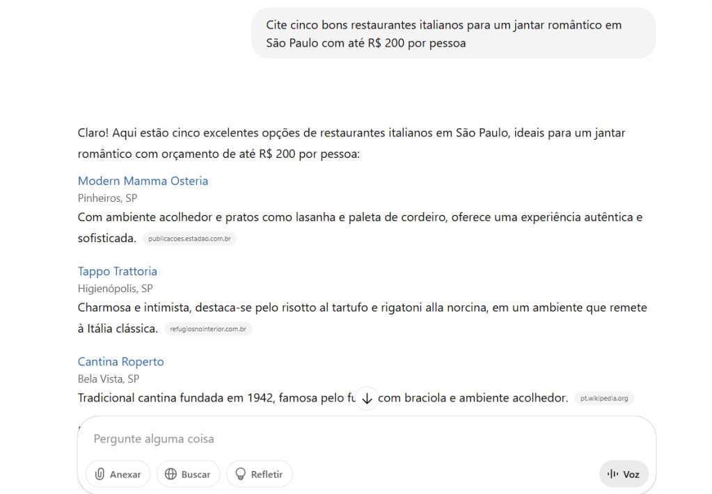 A captura de tela apresenta o ChatGPT.