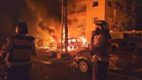 Serviço nacional de emergência controlando incêndio em Haifa após ataque iraniano