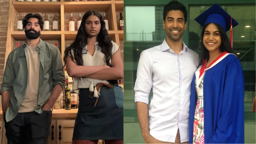 Rebecca e Raymond Ablack são irmãos e estão no elenco da série "Ginny e Georgia" • Foto 1: Instagram/Rebecca Ablack | Foto 2: Instagram/Raymond Ablack