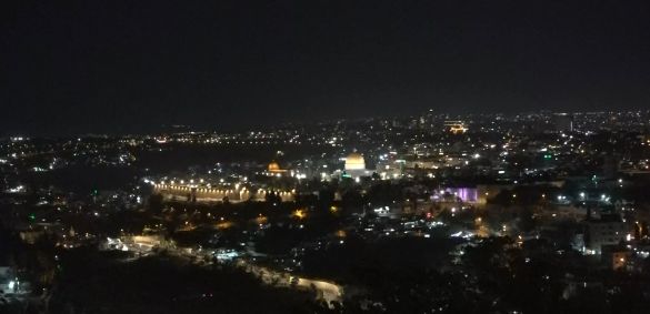 Jerusalém durante ataque do Irã