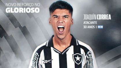 Joaquín Correa é anunciado pelo Botafogo