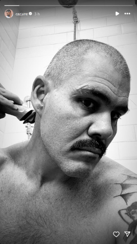 Juliano Cazarré raspa a cabeça e adota novo visual • Instagram/ Juliano Cazarré