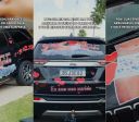 Julio Rocha estampa carro da esposa com fotos de cueca: "Ama o suficiente?"