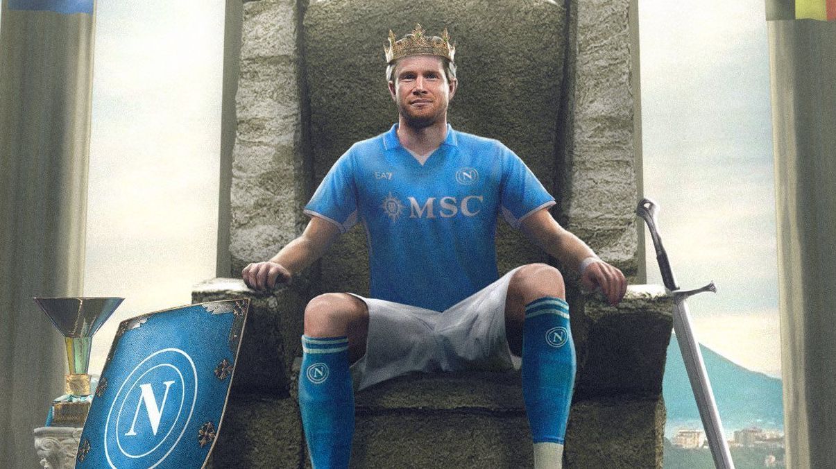 Kevin De Bruyne foi anunciado pelo Napoli