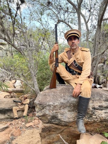 Ricardo Livera é Laureano em "Guerreiros do Sol" • Arquivo Pessoal