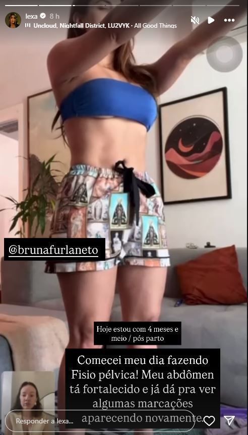 Lexa mostra corpo 4 meses após dar à luz • Instagram/Lexa