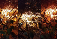 Incêndio destrói três casas de alvenaria e madeira na zona oeste de SP