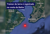 Tremor de terra atinge cidade no litoral da Bahia