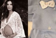 Grávida, Mariana Rios mostra roupas que ganhou para enxoval do filho