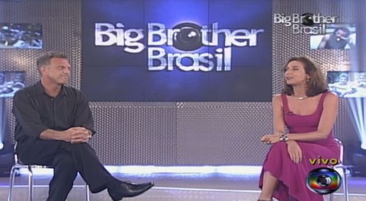 Marisa Orth fez uma breve apresentação do BBB 2001 com Pedro Bial
