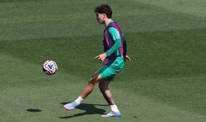 Mauricio, durante treinamento do Palmeiras