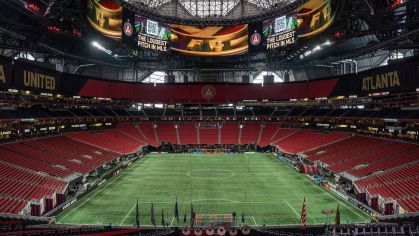 Mercedes-Benz Stadium, em Atlanta, nos Estados Unidos