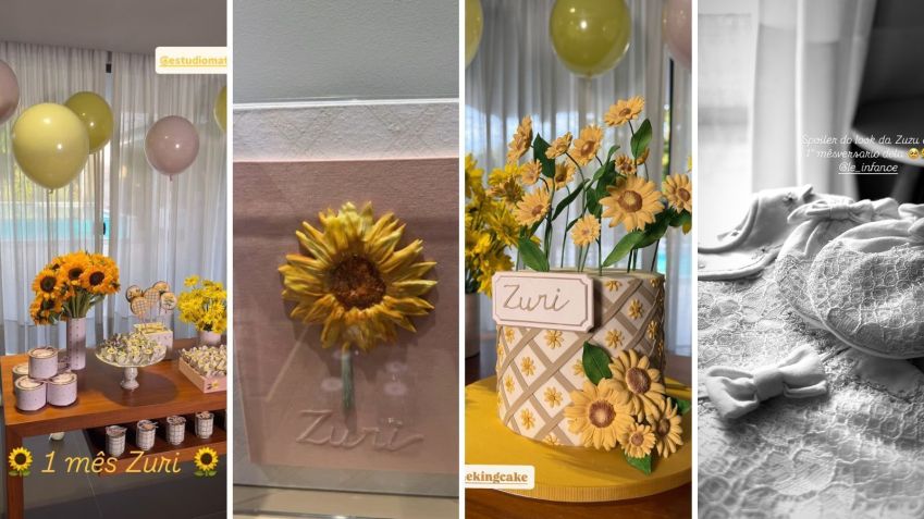 Brunna mostra detalhes de mesversário de Zuri, filha com Ludmilla • Instagram/Brunna Gonçalves