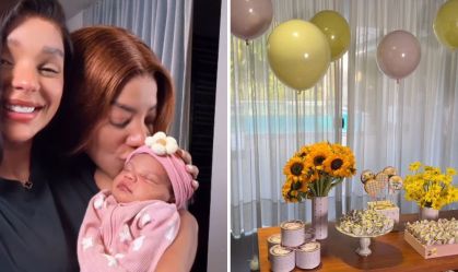 Ludmilla e Brunna celebram 1º mesversário de Zuri; veja como foi