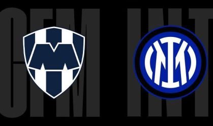 Escudos de Monterrey e Inter de Milão