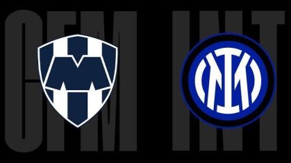 Escudos de Monterrey e Inter de Milão