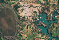Nasa publica foto de satélite de Caldas Novas, em Goiás; veja na íntegra