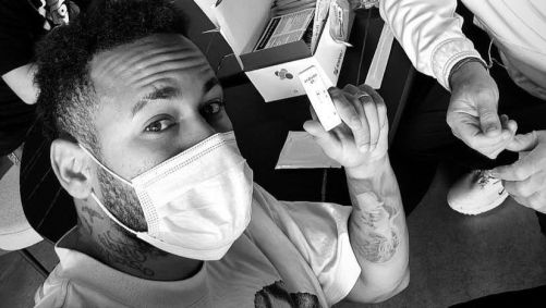 Neymar com teste negativo de Covid-19