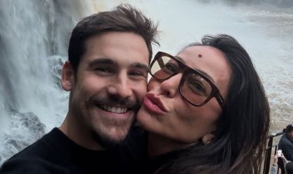 Nicolas Prattes celebra 1ª vez nas cataratas de Foz do Iguaçu; confira